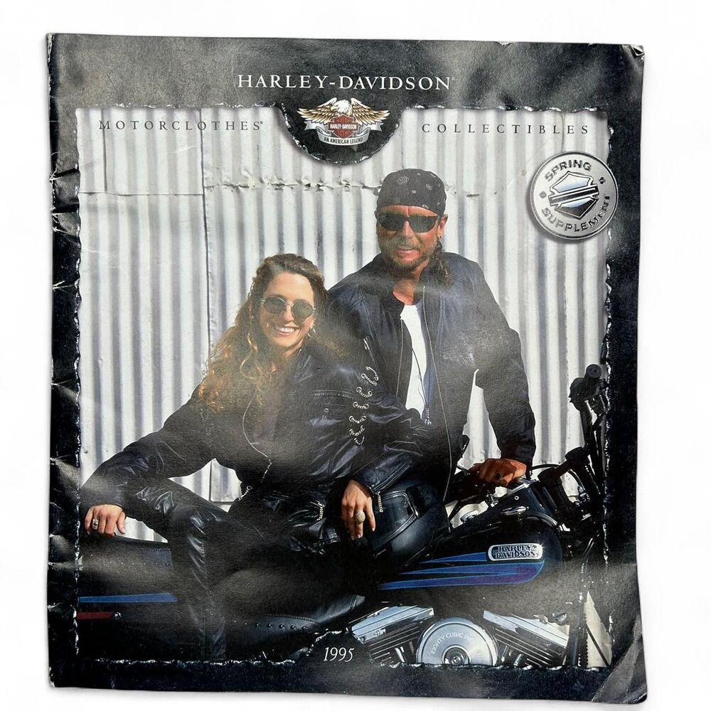 vintage 90s 1990s  Harley Davidson 1995 Motorcycle Collection Catalog magazine